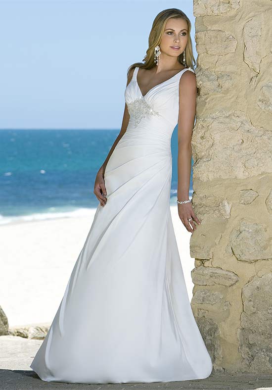 Orifashion HandmadeGraceful Beach Bridal Gown / Wedding Dress BE